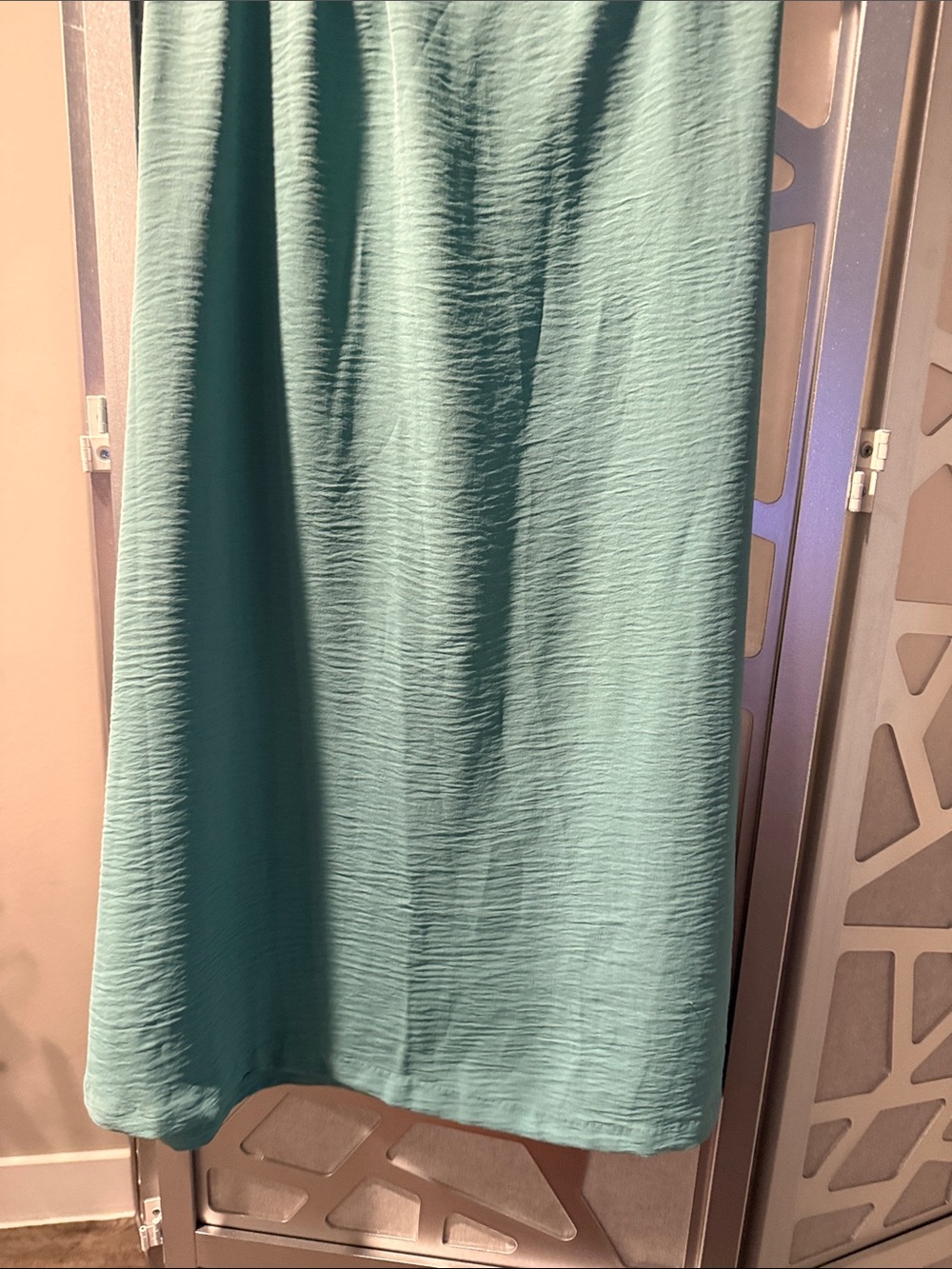 NYCC Women's A-Line Skirt in Light Teal - Elastic Waist